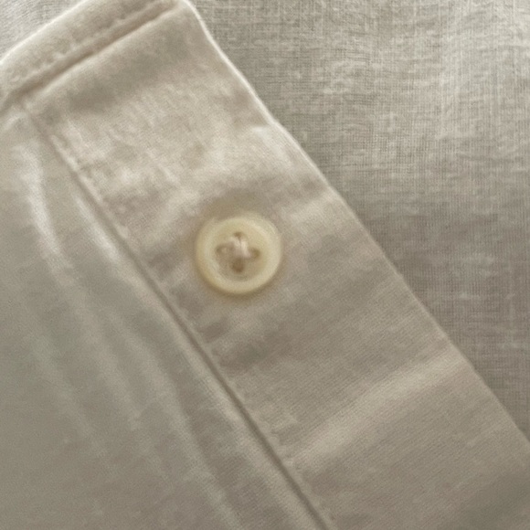 Boys Polo Ralph Lauren snap front short sleeve white shirt. Size XL 18-20 - Picture 7 of 9